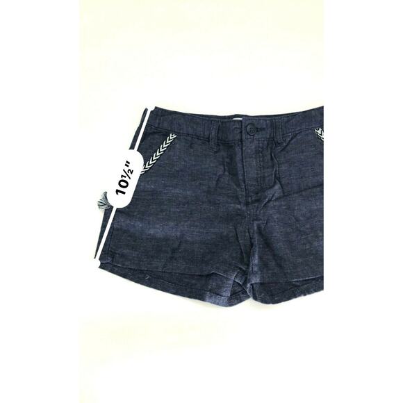 Old Navy Girls Shorts Braided Pockets Casual Spring Summer Blue Sz 12 - Picture 5 of 7